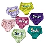 JIEYA ベビー幼児7パック下着セット、週の曜日、トレーニングパンツアンダーパンツおむつカバー (L(4-5歳), 7枚组)