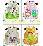 EVA エプロン 袖なし ベビー 前身頃防水タイプ 4枚組セット Series 3