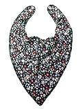 Adult Dribble Bib Bandana Special Needs 2 Pack 1 x Wine/Blue Floral 1 x Pink/Tiny White Stars by Ooo
