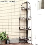 プランタン 4段コーナーラック【プランタンシリーズ-PRINTEMPS】（コーナーラック　フラワースタンド　アンティーク）