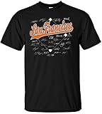 MLBサンフランシスコ ジャイアンツ チーム サイン付き Tシャツ、XX-Lサイズ、ブラック