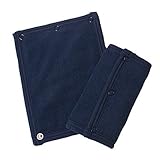 プラチナムベイビー★日本製 パイル地 4枚重ね よだれパッド (ネイビー)