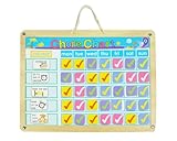 EverEarth エバーアース 木製 マグネット 子供 キッズ スケジュール 週間 行動 チェックリスト