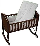 Baby Doll Bedding Minky Diamond Cradle Bedding Set, Sage by BabyDoll Bedding