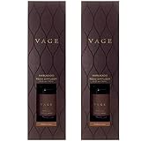 【2個セット】VAGE リードディフューザー 180ml アンバーリュクス ＋ オリジナルロゴ入りシールつき