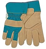 Kinco 1412W Unlined Pigskin Leather Women's Glove, Work, Large, Golden (Pack of 6 Pairs) [並行輸入品]