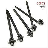Q26 50PCS なナイロン結束バンド 92mmx5mmナイロンタイラップケーブル固定ファスナークリップ自動車ケーブル固定用ジップストラップ全車用