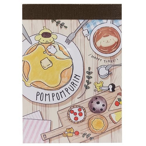 ポムポムプリンデザインのトースター型のケースに食パンメモ帳、6点