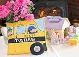 布絵本 MY ABC TRAVEL BAG/SCHOOL BUS&布おもちゃ　布のプレイハウス・バニーズファミリー　プレイ&ラーンギフトセット