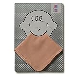 めんぷます田 赤ちゃんのハンカチガーゼ 2枚入り ほおずき色 25×25cm 綿100% 日本製