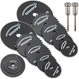 ZFE 12個/セット ミニ ルーター スリッターブレード 6個入りセット 高速度鋼切削ディスク 鋸刃 HSS鋼 金属 切断鋸 ルーター 鋸 Dremel(ドレメル)lロータリー工具用 チップソー 丸