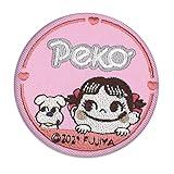 ミノダ ペコちゃん 刺繍缶バッジ ペコ＆ドッグ