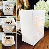 36発光体ユニットケースパックof Candleキット、Includes 1バッグ厚用紙Stock and 1ハート型LED Tealight Candle、ブリスターパック、by Whole家Wor