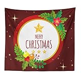 Tovadoo クリスマス用品 クリスマスパーティー クリスマス飾り イベント用 インテリア用 壁掛け テーブルクロス 座りシート ビーチマット 多色 プレゼント