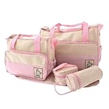 多機能 マザーズバッグ  可愛い　ママバッグ ハンドバッグ 親子バッグセット デイリーバッグ ショルダー トート 斜め掛けもOK ドット Baby Diaper Nappy Changing Bags