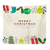 Tovadoo クリスマス用品 メリークリスマスシリーズ クリスマスパーティー 壁飾り インテリア用 イベント用 インテリア用 壁掛け テーブルクロス 座りシート ビーチマット 多色 プレゼント ギフ