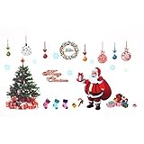 DealMuxクリスマスツリーパターン3D粘着リムーバブルウォールステッカーペーパー壁画飾り