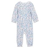 Feather Baby Little Girls Pima Cotton Ruched Long Sleeve Romper by Feather Baby