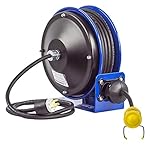 Coxreels PC10-3016-C Compact efficient heavy duty power cord reel with a fluorescent tube light by C