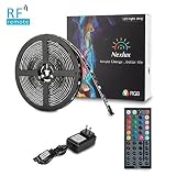 LED light Strip Nexlux 16.4ft Waterproof IP65 5050 SMD RGB LED Flexible Strip Light Black PCB Board 