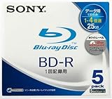 SONY 日本製 データ用BD-R 追記型 片面1層25GB 4倍速 プリンタブル 5枚P 5BNR1DBPS4