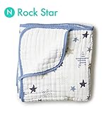 aden + anais (エイデンアンドアネイ) ブランケット 厚手 おくるみ 出産祝い DREAM BLANKET 【並行輸入品】 N Rock Star