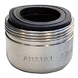 LASCO 09-1979 Fit Most Dual Thread Faucet Aerator with Standard Male and Female Adapter, Satin Nicke