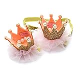 ベビー用パールクラウンヘアバンド女の子ベビープリンセスクラウンとベビープリンセスヘアクリップby ID