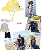SwimZip (スイムジップ) ベビー キッズ UVカット帽子 サンハット 2-7Y (イエロー)