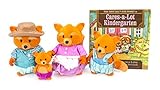 Li'l Woodzeez Fox Family Set with Storybook [並行輸入品]