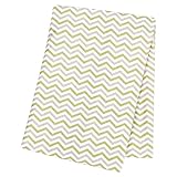 Trend Lab Sage and Gray Chevron Deluxe Flannel Swaddle Blanket by Trend Lab