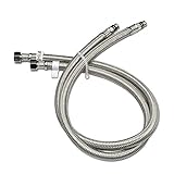 Decor Star vsf38 – 27 3 / 8 " OD 6 mm IDシンク蛇口ステンレススチール柔軟な水供給ホース27 " Long , UPC , cUPC x 2 ( 1ペア)