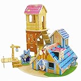 ユニークな3Dパズル教育玩具DIYの3D立体パズル、知識ハウス