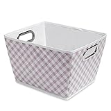 Delta Children Deluxe Water-Resistant Rectangle Tapered Tote Gingham/Pink [並行輸入品]