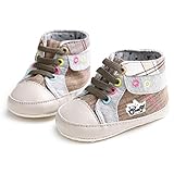 ベビーシューズ　ファーストシューズ　キャンバス　男の子　ファッション　滑り止め　歩き学び (S, ブラウン)