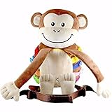 Busy KidsバックルPlush MonkeyバックパックToy – ジッパー、レーススナップ、ボタン、 – Great for飛行機旅行、車とホーム – Toddlers 3、4、5歳児男の子ま