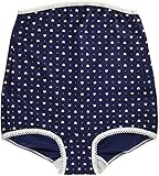 ネトゥル マイクロファイバーハート柄ベルト内蔵タイプマタニティガードル M ネイビー 4832