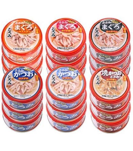 Amazon | チャオ ごはん まぐろ＆ささみ カニカマ入り 85g×24缶 
