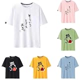 白上 フブキ Tシャツ シャツ 半袖 夏服 スポーツ インナーシャツ メンズ レディース グッズ コスプレ 衣装 漫画服 記念シャツ カジュアル 綿 丸首 快適 ゆったり 可愛い 上着 誕生日 プレゼント 男女兼用 (10,M)