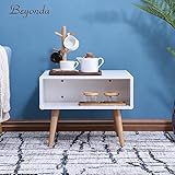 BEYONDA 四角形 テーブル リビングテーブル センターテーブル 木製脚 オープン収納 スクエアデザイン 和式 DHTDJ-B1502-W