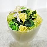 【Amazon.jp限定】BIO ミディローズブーケ　フレグランスソープフラワー　ローズ9輪　定番商品　クリアバック・ギフトボックス付　お祝い　記念日　お見舞い　バレンタインデー　ホワイトデー　母の日