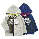 【アウトレット】 Bobson パーカー(80～130cm) キムラタンの子供服 ネイビーブルー 100 ( 77128x77628-143 )