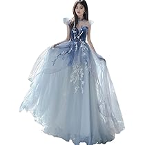 Amazon | [YUANYUAN] CREAM イブニングドレス レディース ロング