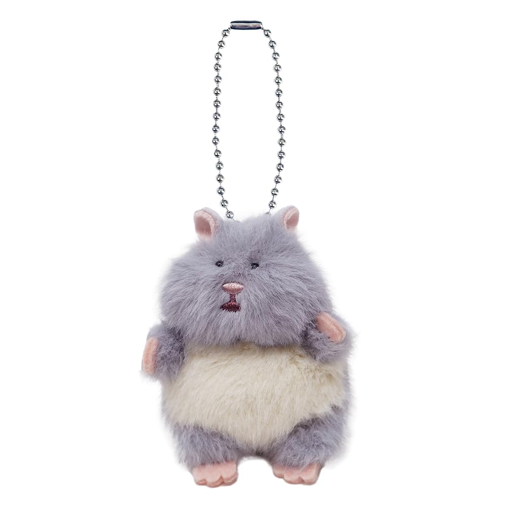 りぶはあと マスコットチャーム はむにぎり ごまきち (全長約8cm) ハムスター キーホルダー もちもち 虚無 47911-72