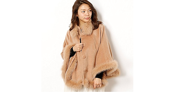 Amazon セシルマクビー Cecil Mcbee ベルト付ポンチョコート 31キャメル M コート ジャケット 通販