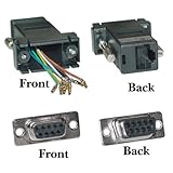 Modular Adapter, Black, DB9 Female to RJ45 Jack [並行輸入品]