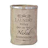 ランドリーボックス 【シェリー ベージュ】 ランドリーバスケット 縦型 丸型 大容量 幅40×高さ53