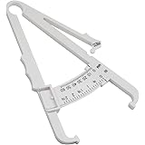 Utoolmart 体脂肪キャリパー 脂肪クリップ 脂肪キャリパー 体電卓キャリパー ボディ測定定規 範囲60mm 精度1mm フィットネス 脂肪測定ツール用 減量器具脂肪クリップ脂肪クランプ 体脂肪キャリパー ボディ監視皮脂計 1個入り 白色