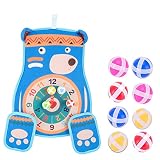 的当て ボール ダーツ 壁掛け ダーツボード 運動 室内 子供 おもちゃ ターゲットゲーム ナンバー マジックボール 粘着 ボール投げ スポーツ 【20c19】 (ブルー)