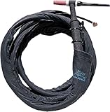 ティグ溶接トーチケーブルカバー22 ftロング4インチ幅ブラックナイロンW / Zipper